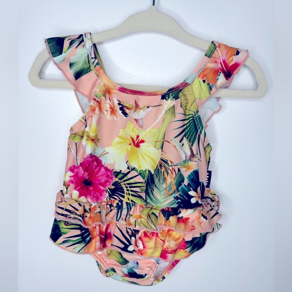 Molo Baby Girl Floral Swimsuit Size 0-3M